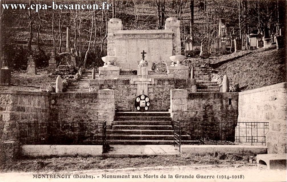 MONTBENOIT (Doubs). - Monument aux Morts de la Grande Guerre (1914-1918)
